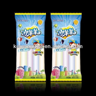 Ice Cream, Popsicle and Gelato Packaging Bag, Pouch and Film